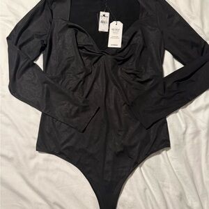 Express Black Body Contour Top